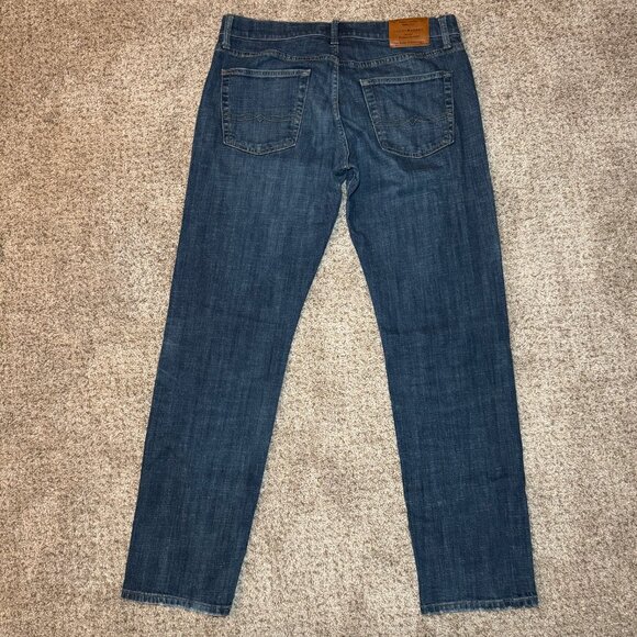 Lucky Brand 221 Straight Jeans 34/34 Dark Wash 98% cotton classic Men's pants - Picture 5 of 7